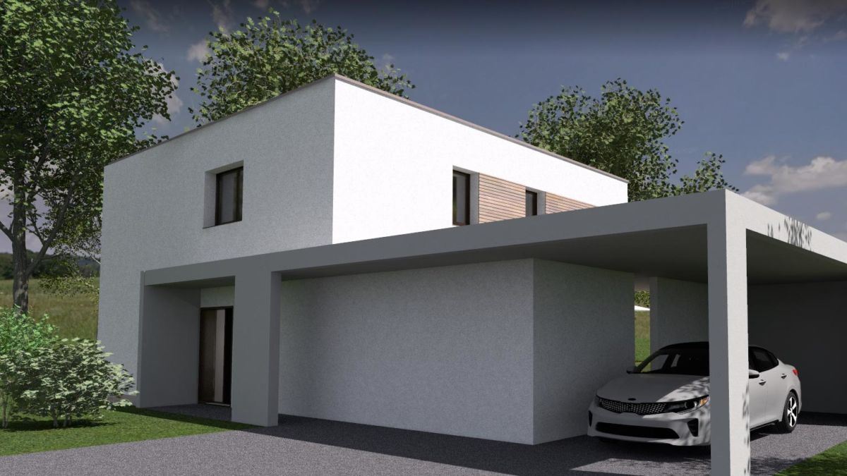 Villa CUBE toit plat